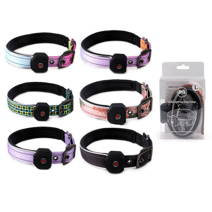 LED Dog Collar: Night Safety Walking, Customisable Flashing Lights for Your Pet