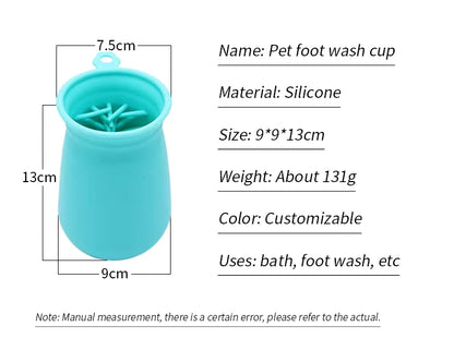 Pet Foot Washer with Claw Cleaning Brush