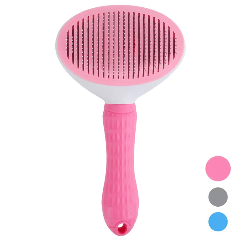 Dog and Cat Hair Self Cleaning Brush
