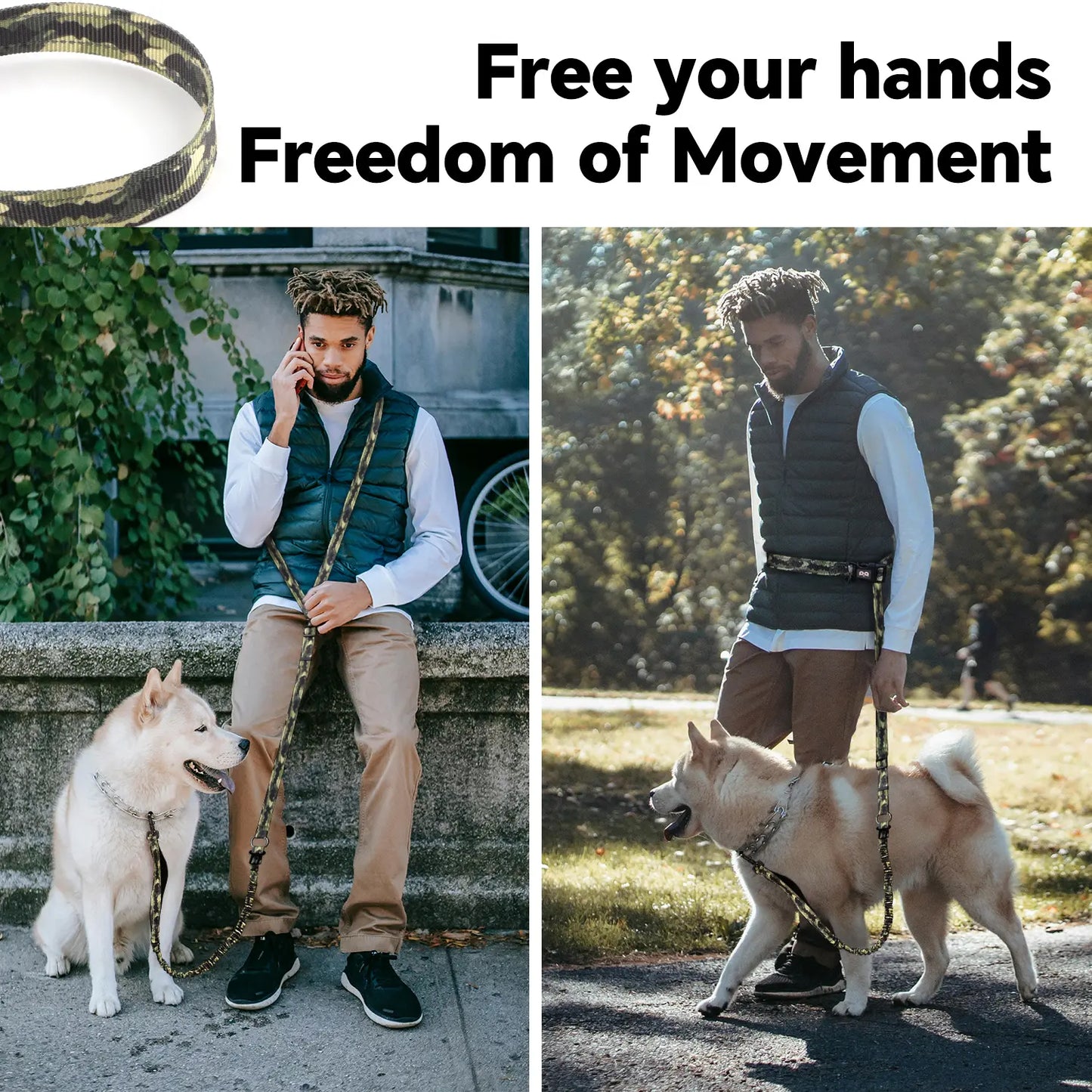 Anti-Shock Multifunctional Dog Leashes