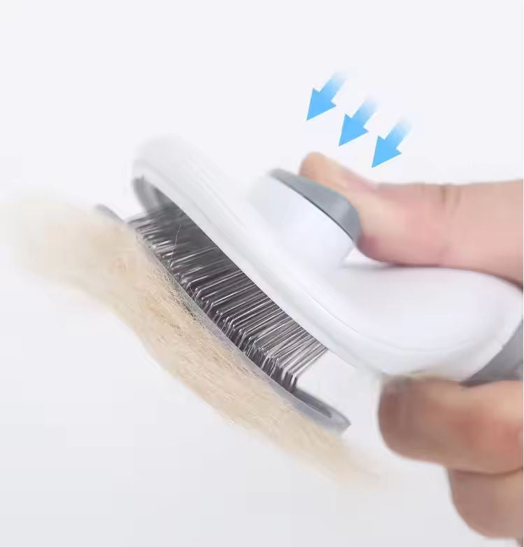 Dog and Cat Hair Self Cleaning Brush