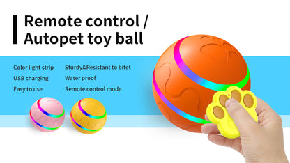 GlowMotion Pet Ball: LED Flashlight, Motion-Activated Fun for Dogs & Cats