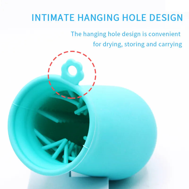 Pet Foot Washer with Claw Cleaning Brush