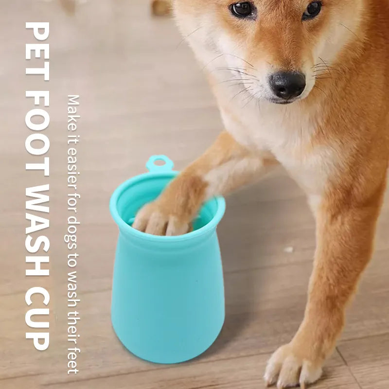 Pet Foot Washer with Claw Cleaning Brush